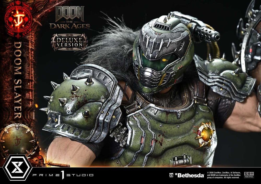 DOOM: The Dark Ages statuette Ultimate Premium Masterline Series 1/4 DOOM Slayer Deluxe Version 77 cm
