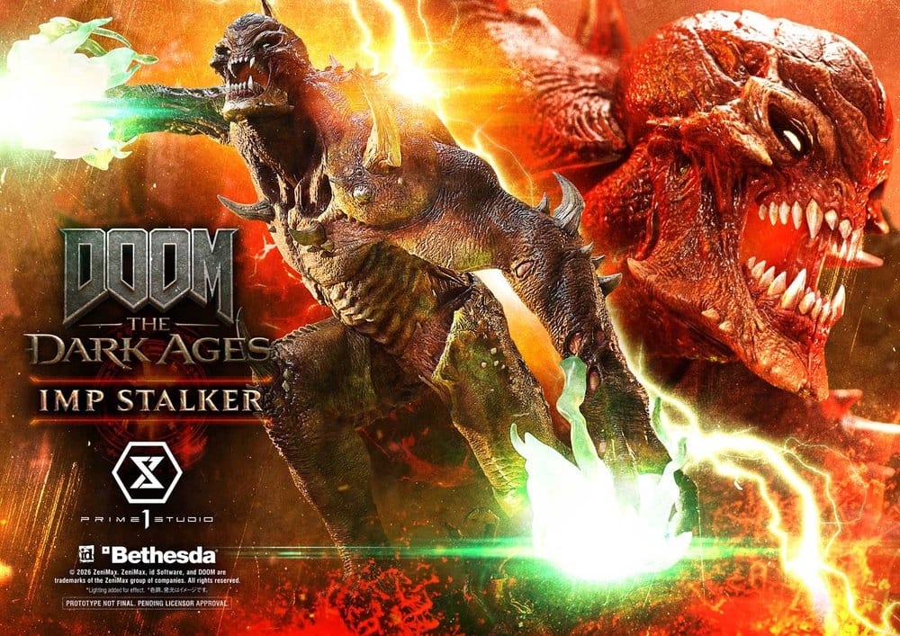 DOOM: The Dark Ages statuette Ultimate Premium Masterline Series 1/4 Imp Stalker Bonus Version 77 cm