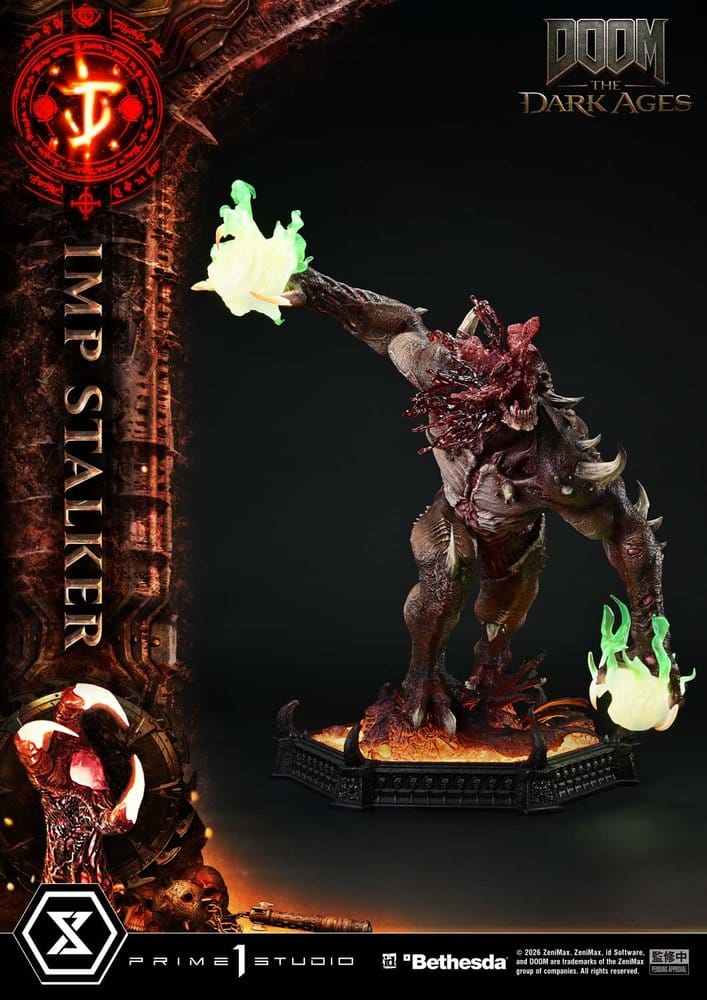 DOOM: The Dark Ages statuette Ultimate Premium Masterline Series 1/4 Imp Stalker Bonus Version 77 cm