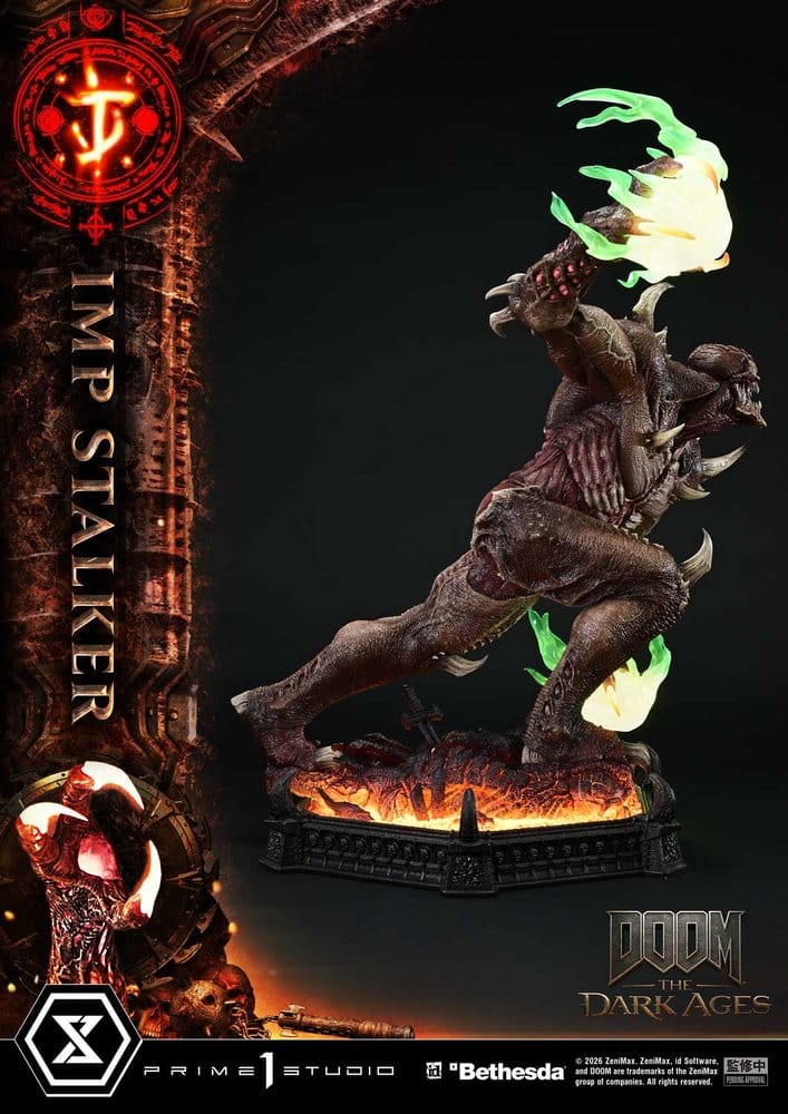 DOOM: The Dark Ages statuette Ultimate Premium Masterline Series 1/4 Imp Stalker Bonus Version 77 cm