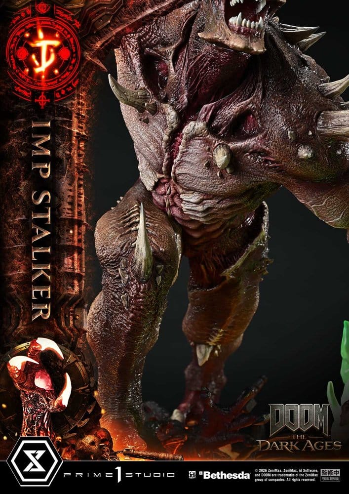 DOOM: The Dark Ages statuette Ultimate Premium Masterline Series 1/4 Imp Stalker Bonus Version 77 cm