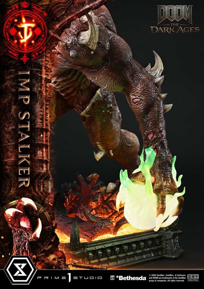 DOOM: The Dark Ages statuette Ultimate Premium Masterline Series 1/4 Imp Stalker Bonus Version 77 cm