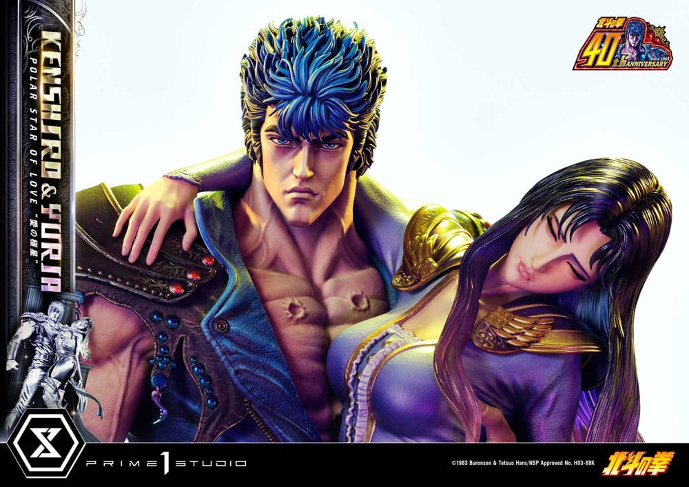 Fist of the North Star statuette Ultimate Premium Masterline Series Polar Star of Love Kenshiro & Yuria 71 cm