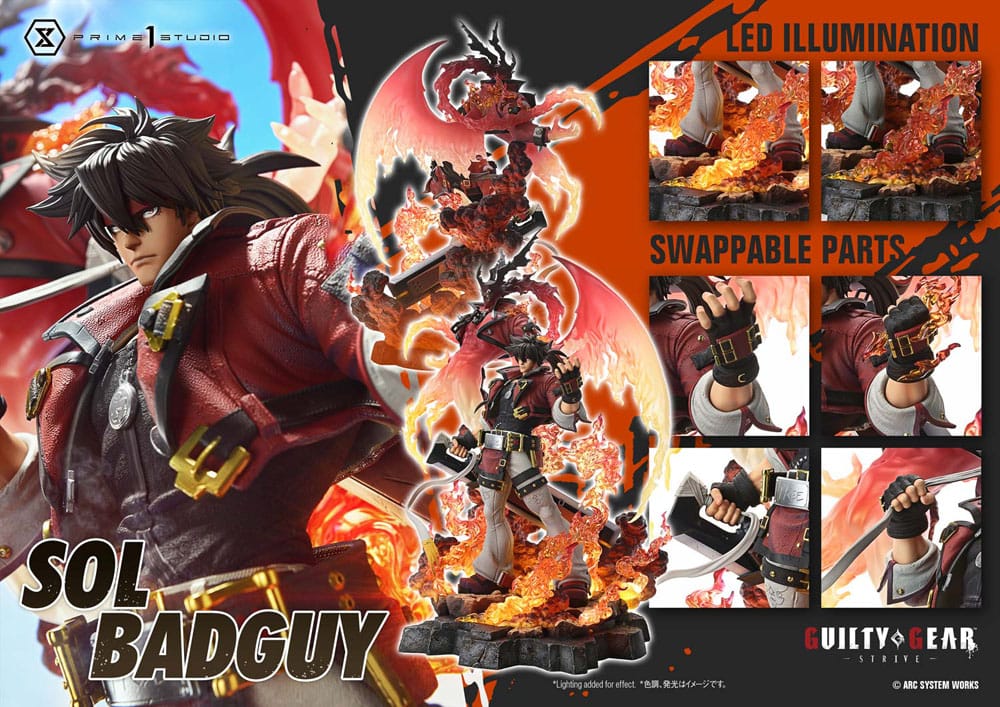 Guilty Gear Strive statuette Ultimate Premium Masterline Series 1/4 Sol Badguy Version 82 cm