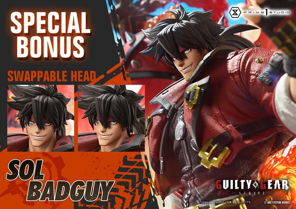 Guilty Gear Strive statuette Ultimate Premium Masterline Series 1/4 Sol Badguy Bonus Version 82 cm