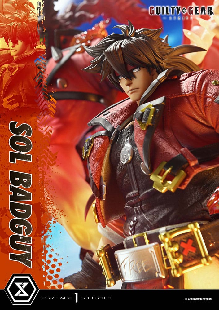 Guilty Gear Strive statuette Ultimate Premium Masterline Series 1/4 Sol Badguy Bonus Version 82 cm