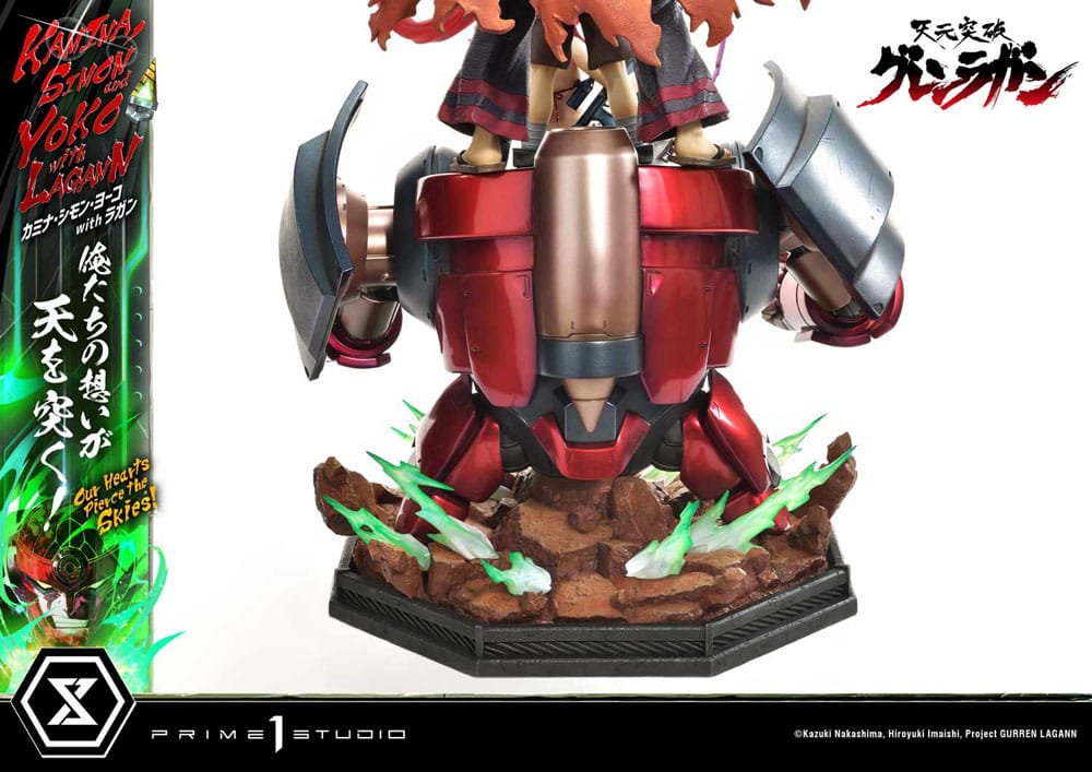 Gurren Lagann statuette Ultimate Premium Masterline Series 1/4 Kamina, Simon & Yoko with Lagann 97 cm