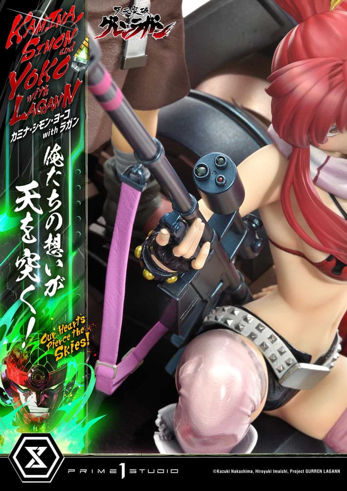 Gurren Lagann statuette Ultimate Premium Masterline Series 1/4 Kamina, Simon & Yoko with Lagann 97 cm