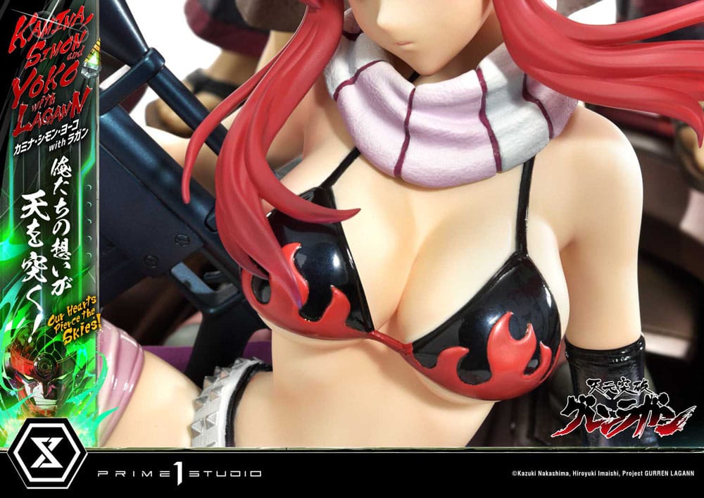 Gurren Lagann statuette Ultimate Premium Masterline Series 1/4 Kamina, Simon & Yoko with Lagann 97 cm