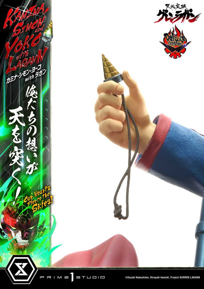 Gurren Lagann statuette Ultimate Premium Masterline Series 1/4 Kamina, Simon & Yoko with Lagann Deluxe Bonus Version 97 cm