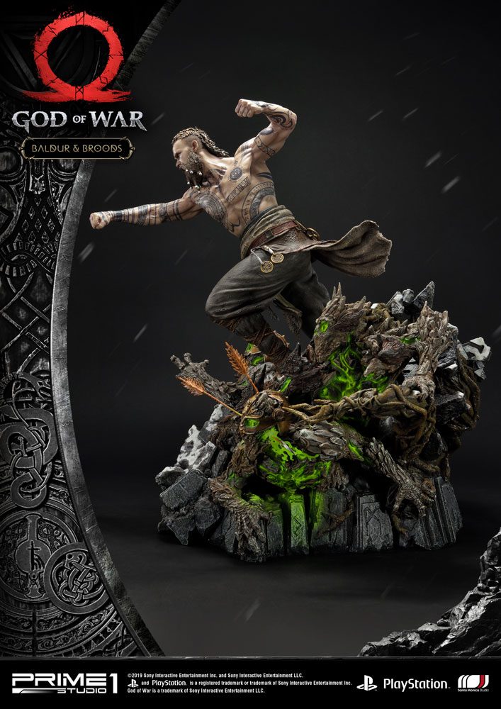 God of War (2018) statuette Baldur & Broods 62 cm