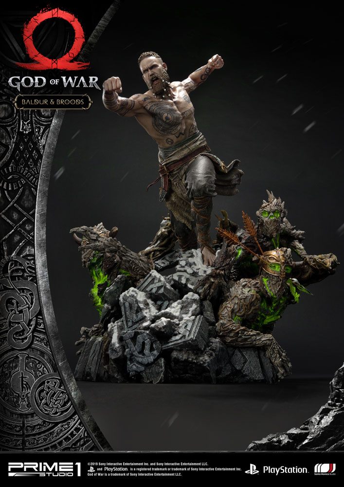 God of War (2018) statuette Baldur & Broods 62 cm