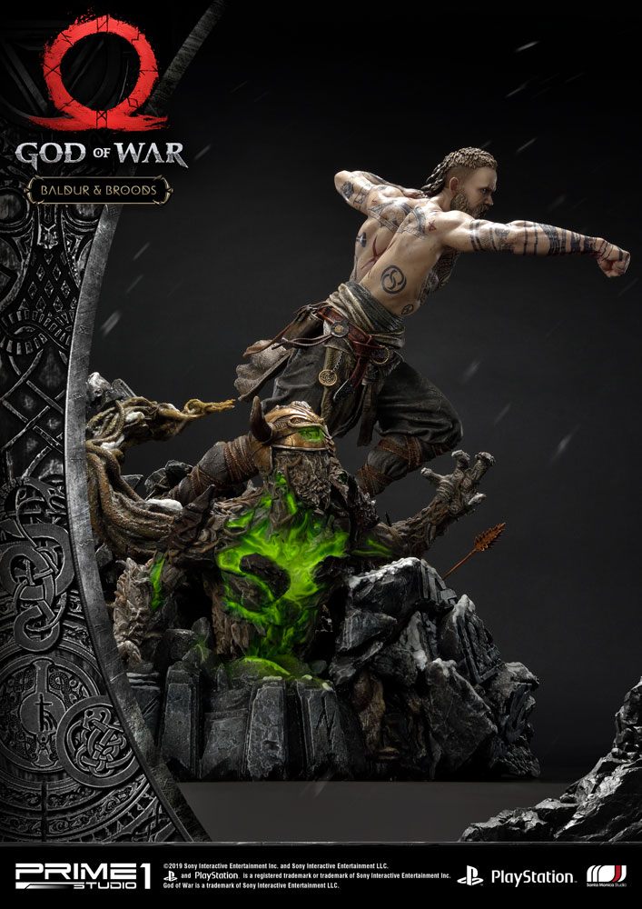 God of War (2018) statuette Baldur & Broods 62 cm