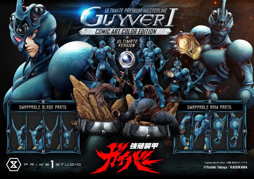 Guyver - The Bioboosted Armor statuette Ultimate Premium Masterline Series 1/4 Guyver I Comic Art Color Edition Ultimate Bonus Version 82 cm