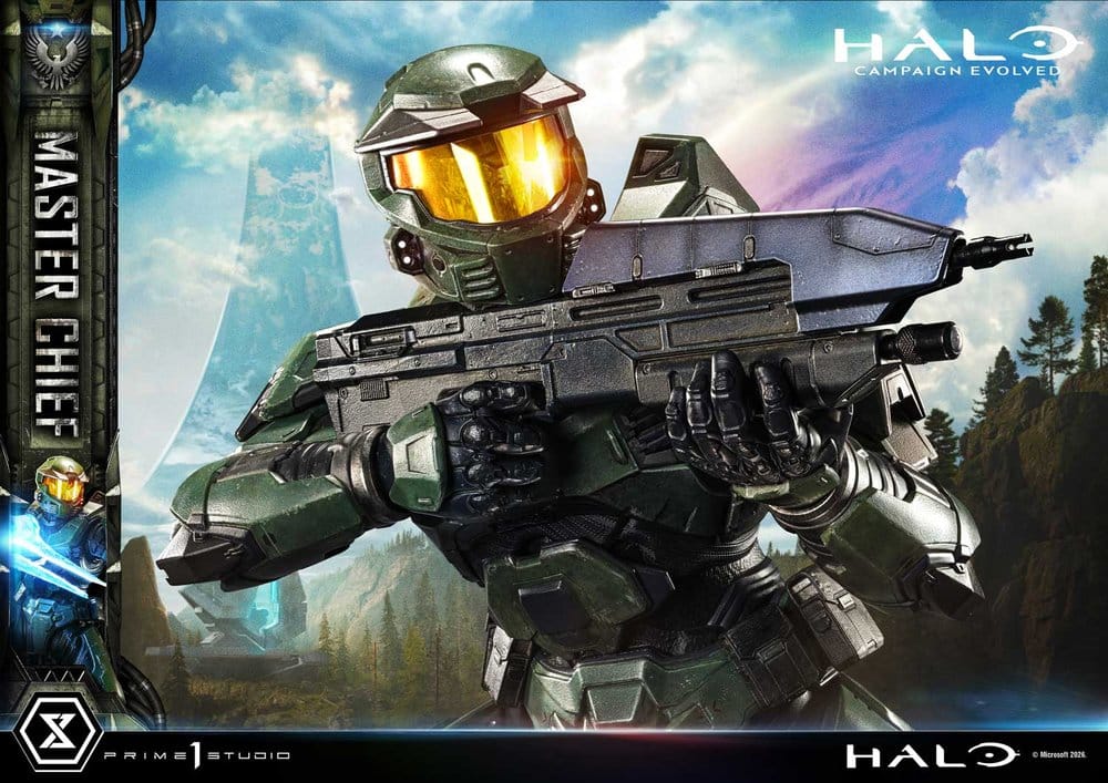 Halo Ultimate Premium Masterline Series Statue 1/4 Campaign Evolved Master Chief Bonus Version 78 cm