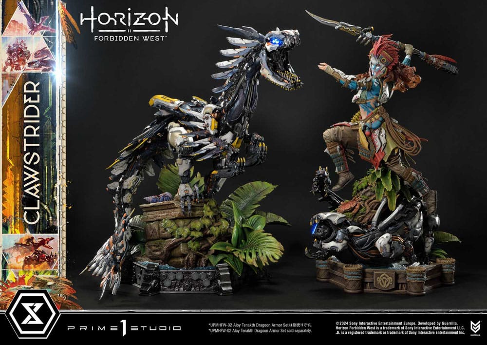 Horizon Forbidden West statuette Ultimate Premium Masterline Series 1/4 Clawstrider 68 cm