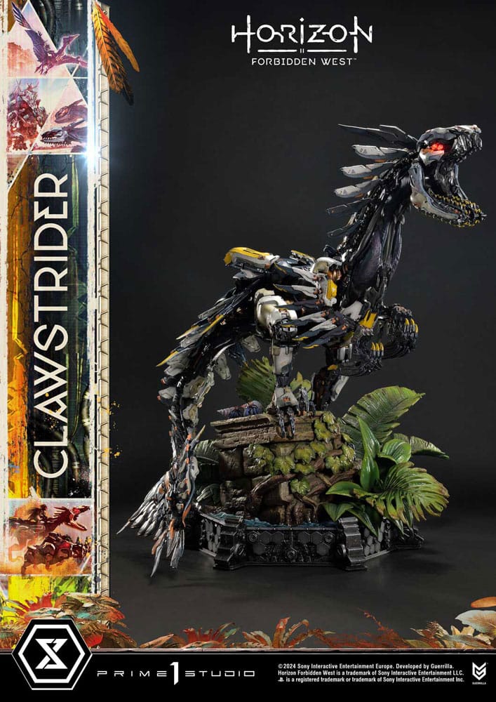 Horizon Forbidden West statuette Ultimate Premium Masterline Series 1/4 Clawstrider Bonus Version 68 cm