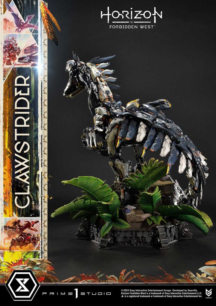 Horizon Forbidden West statuette Ultimate Premium Masterline Series 1/4 Clawstrider Bonus Version 68 cm