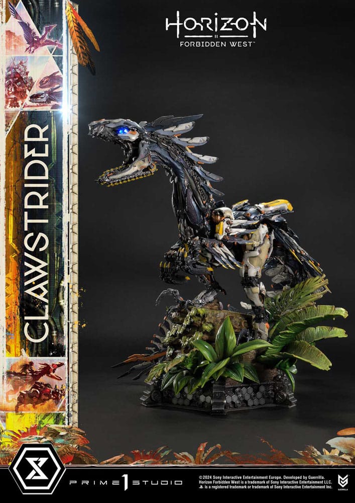 Horizon Forbidden West statuette Ultimate Premium Masterline Series 1/4 Clawstrider Bonus Version 68 cm