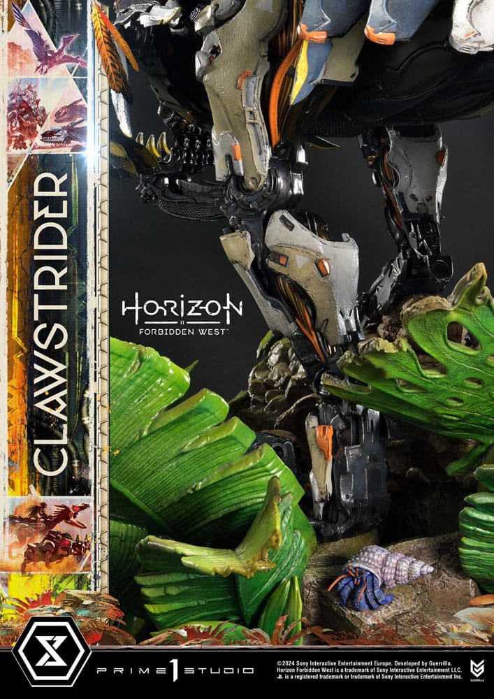 Horizon Forbidden West statuette Ultimate Premium Masterline Series 1/4 Clawstrider Bonus Version 68 cm
