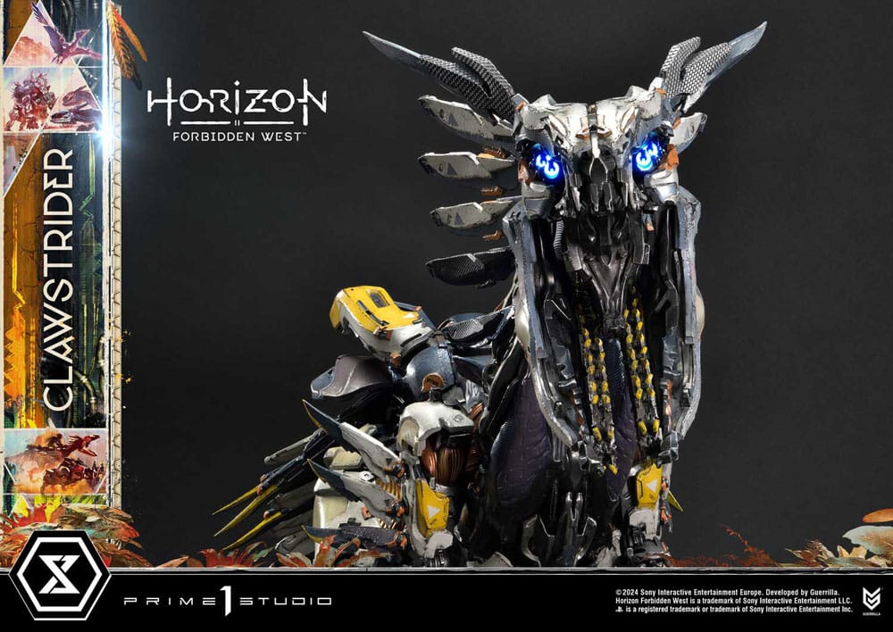 Horizon Forbidden West statuette Ultimate Premium Masterline Series 1/4 Clawstrider Bonus Version 68 cm