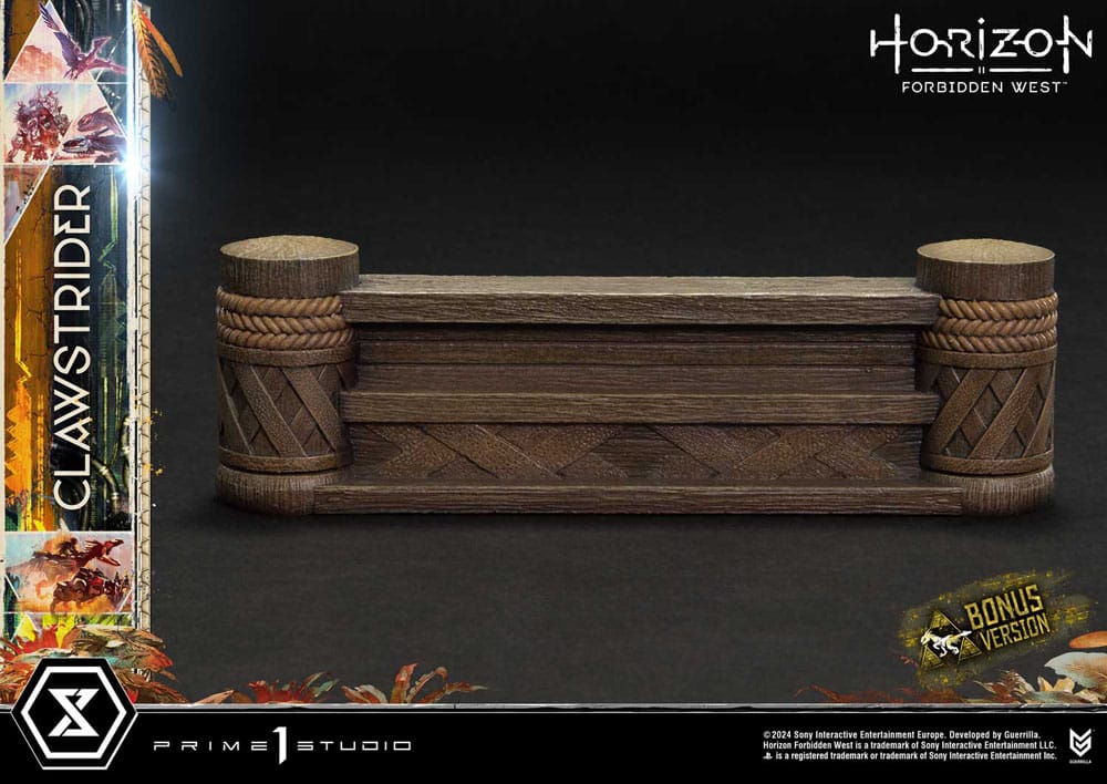 Horizon Forbidden West statuette Ultimate Premium Masterline Series 1/4 Clawstrider Bonus Version 68 cm