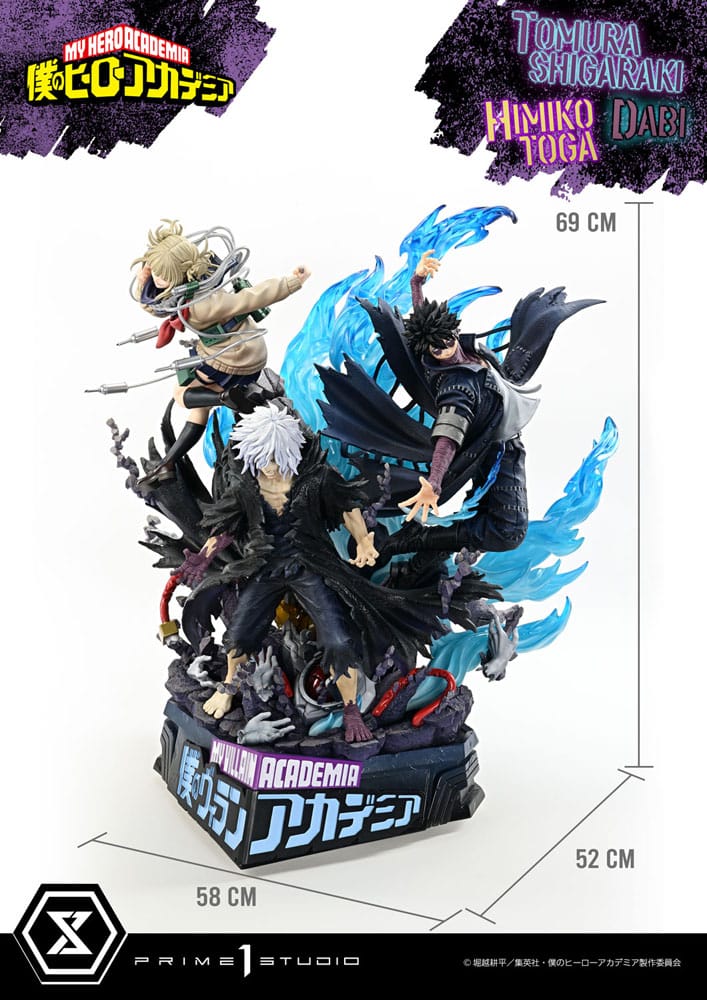 My Hero Academia statuette Ultimate Premium Masterline Tomura Tomura Shigaraki, Dabi & Himiko Toga 69 cm