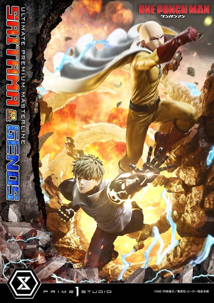 One-Punch Man statuette Ultimate Premium Masterline Series 1/4 Saitama & Genos 73 cm