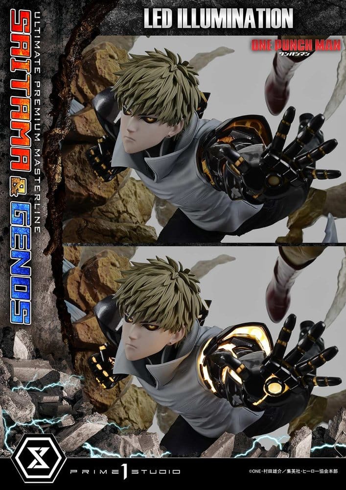 One-Punch Man statuette Ultimate Premium Masterline Series 1/4 Saitama & Genos 73 cm