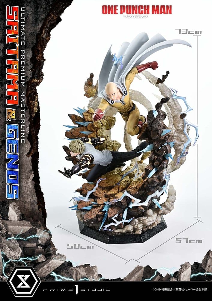 One-Punch Man statuette Ultimate Premium Masterline Series 1/4 Saitama & Genos 73 cm