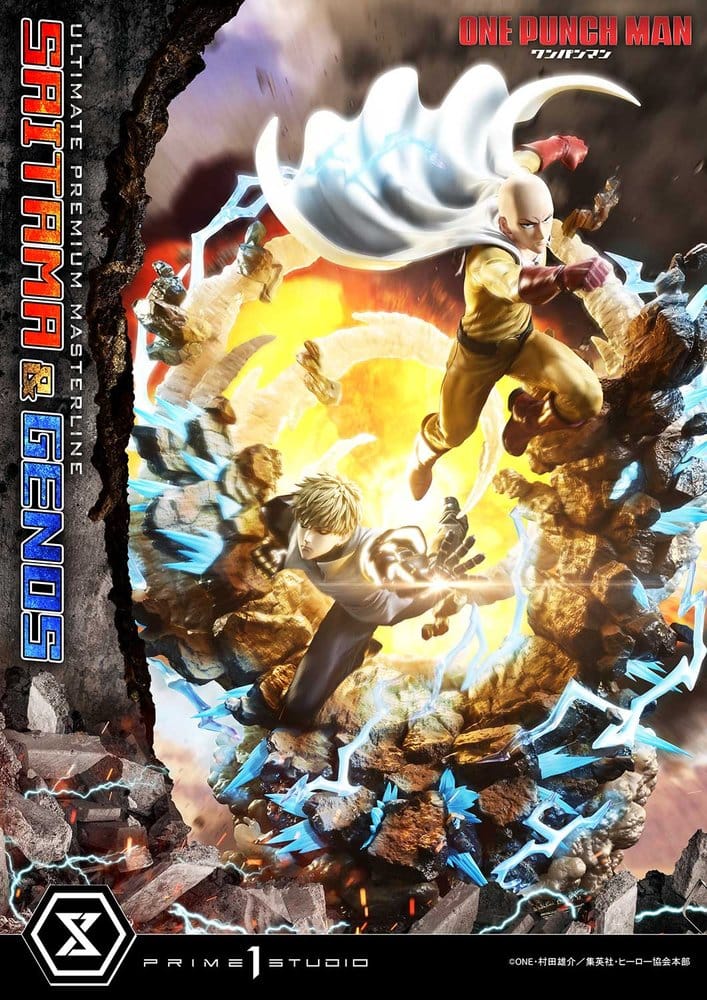 One-Punch Man statuette Ultimate Premium Masterline Series 1/4 Saitama & Genos 73 cm