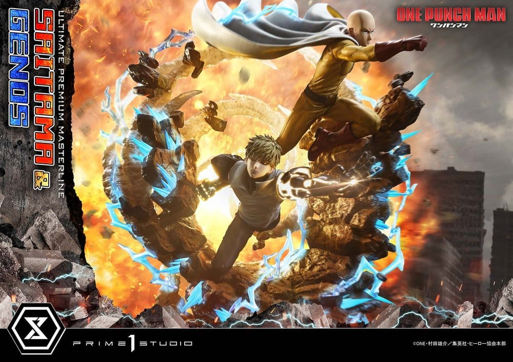 One-Punch Man statuette Ultimate Premium Masterline Series 1/4 Saitama & Genos 73 cm