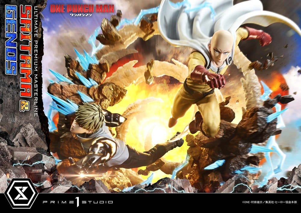 One-Punch Man statuette Ultimate Premium Masterline Series 1/4 Saitama & Genos 73 cm