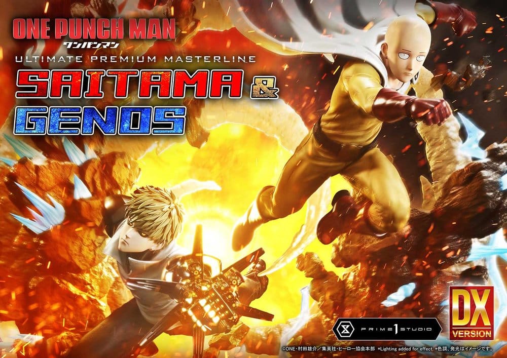 One-Punch Man statuette Ultimate Premium Masterline Series 1/4 Saitama & Genos Deluxe Version 73 cm