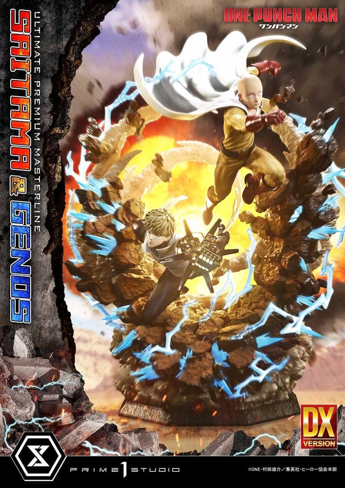 One-Punch Man statuette Ultimate Premium Masterline Series 1/4 Saitama & Genos Deluxe Version 73 cm