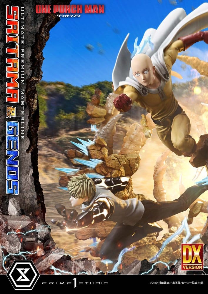 One-Punch Man statuette Ultimate Premium Masterline Series 1/4 Saitama & Genos Deluxe Version 73 cm