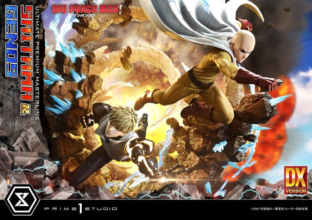 One-Punch Man statuette Ultimate Premium Masterline Series 1/4 Saitama & Genos Deluxe Version 73 cm