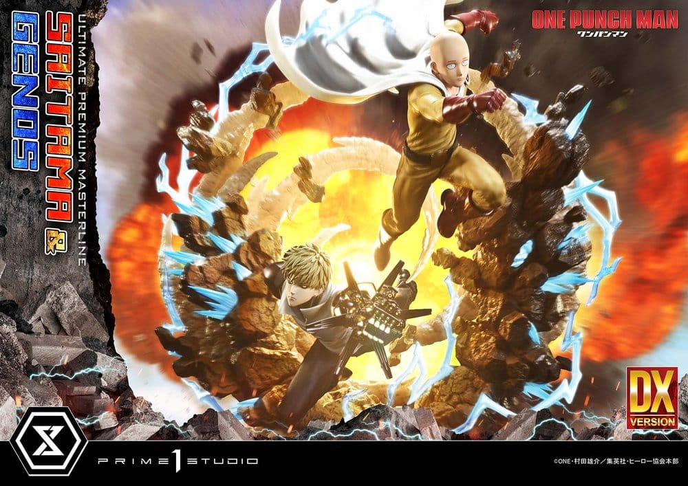 One-Punch Man statuette Ultimate Premium Masterline Series 1/4 Saitama & Genos Deluxe Version 73 cm