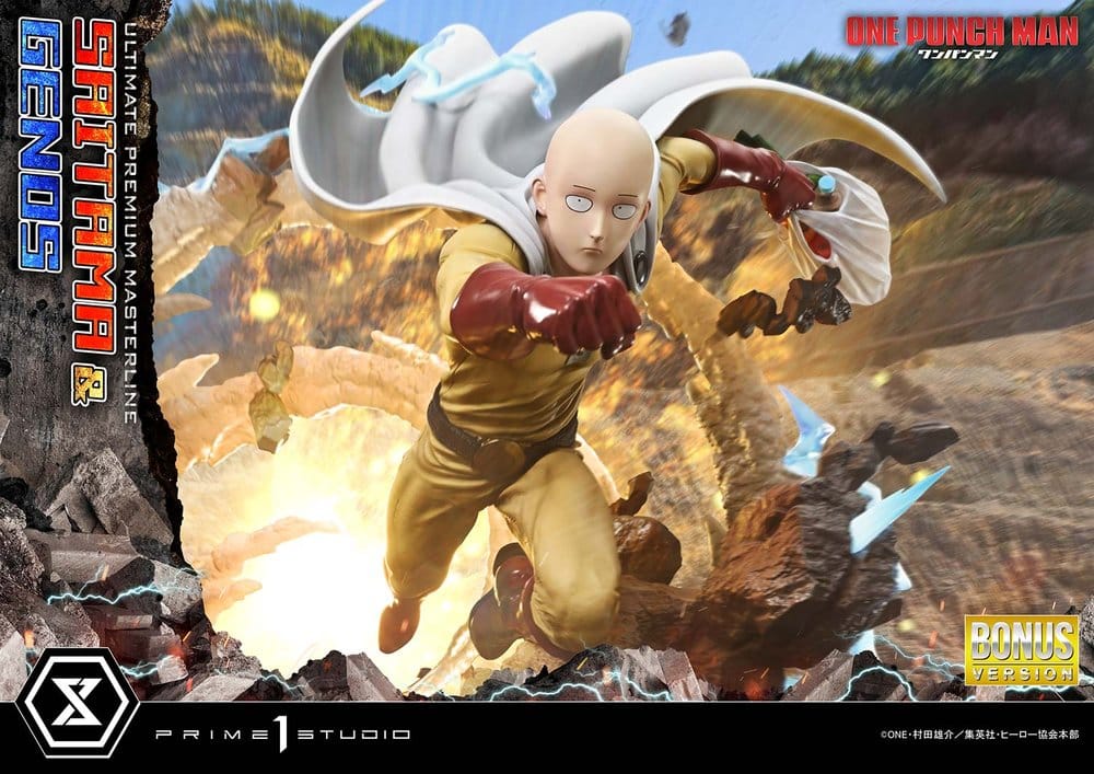 One-Punch Man statuette Ultimate Premium Masterline Series 1/4 Saitama & Genos DX Bonus Version 73 cm