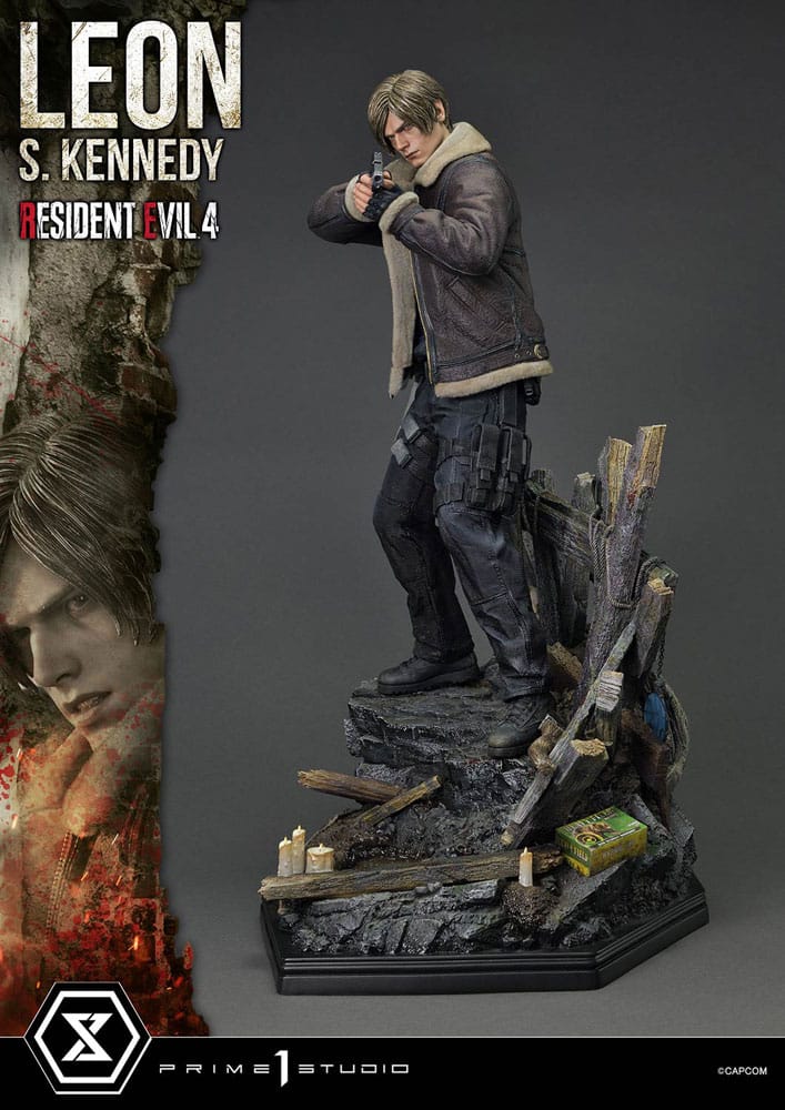Resident Evil 4 statuette Ultimate Premium Masterline Series 1/4 Leon S. Kennedy Bonus Ver. 64 cm