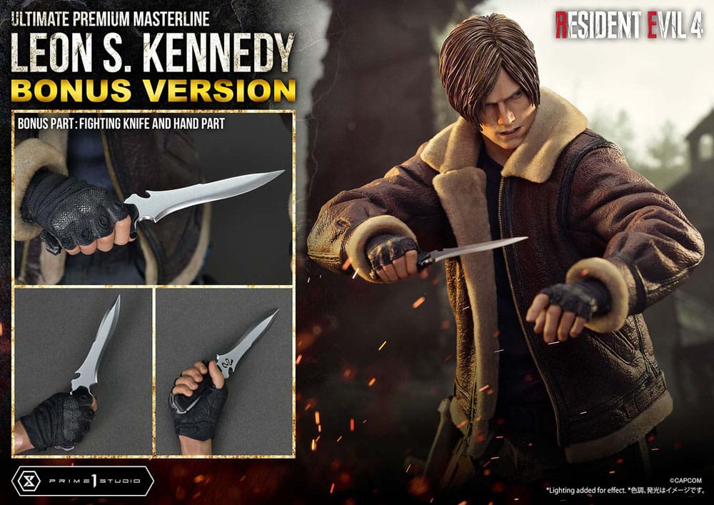 Resident Evil 4 statuette Ultimate Premium Masterline Series 1/4 Leon S. Kennedy Bonus Ver. 64 cm