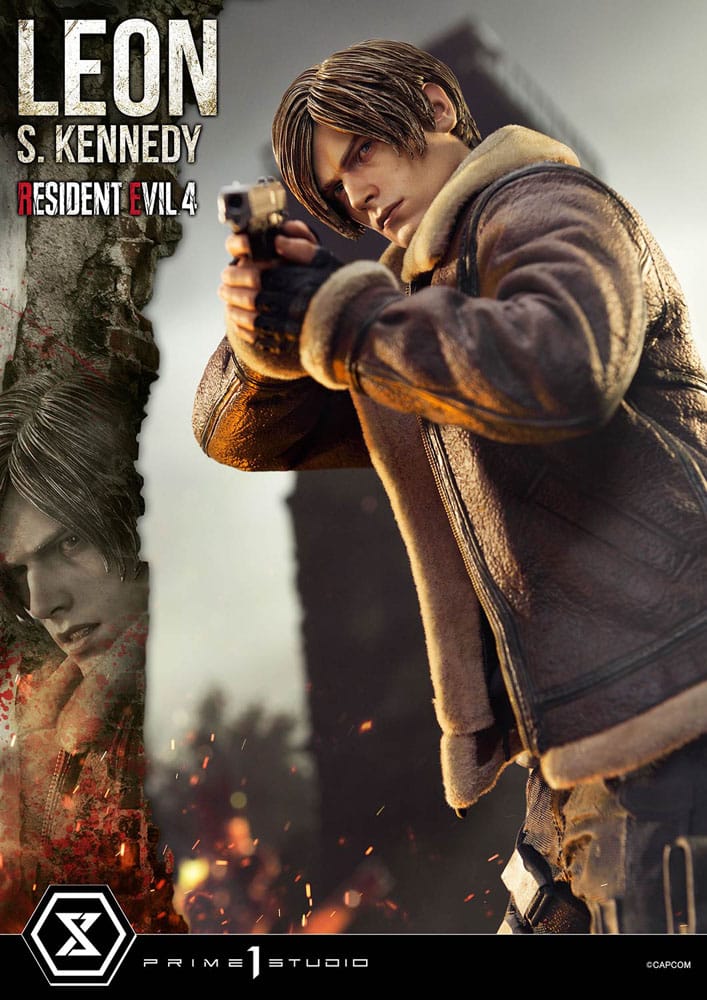 Resident Evil 4 statuette Ultimate Premium Masterline Series 1/4 Leon S. Kennedy Bonus Ver. 64 cm