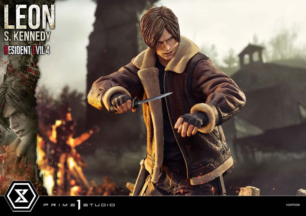 Resident Evil 4 statuette Ultimate Premium Masterline Series 1/4 Leon S. Kennedy Bonus Ver. 64 cm