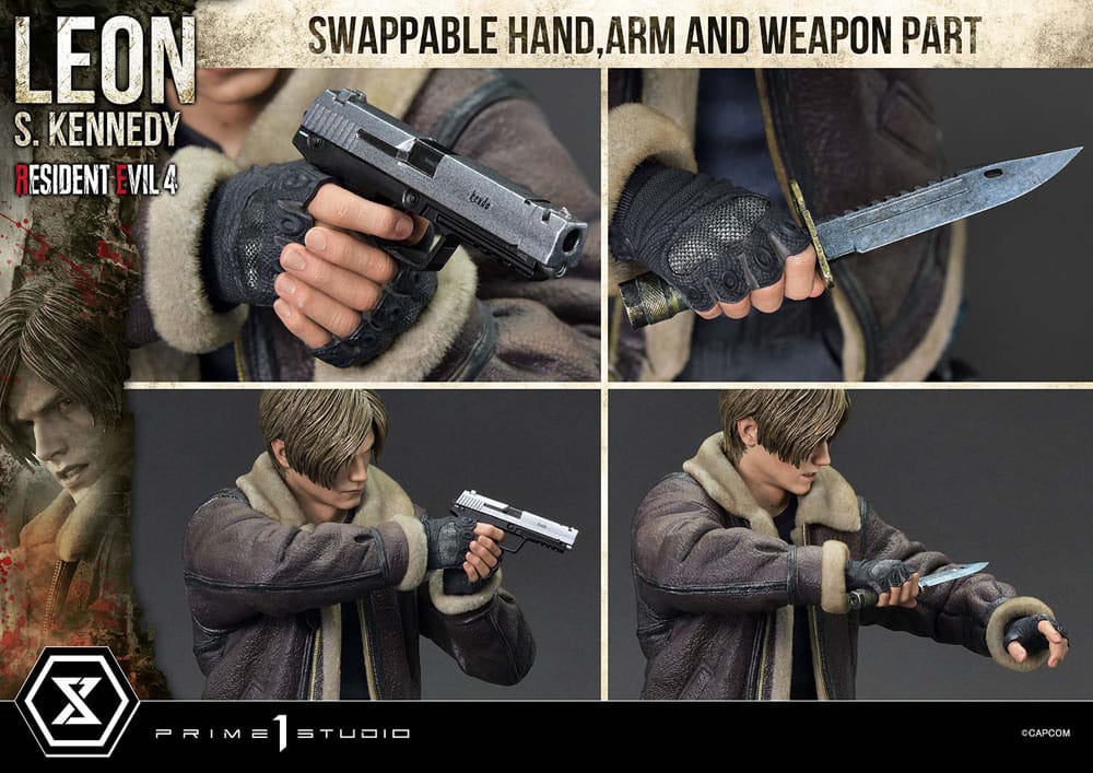 Resident Evil 4 statuette Ultimate Premium Masterline Series 1/4 Leon S. Kennedy Bonus Ver. 64 cm