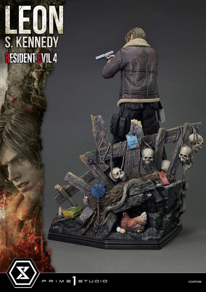 Resident Evil 4 statuette Ultimate Premium Masterline Series 1/4 Leon S. Kennedy Bonus Ver. 64 cm