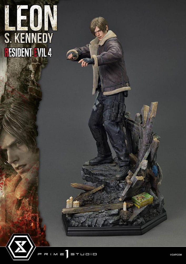 Resident Evil 4 statuette Ultimate Premium Masterline Series 1/4 Leon S. Kennedy Bonus Ver. 64 cm