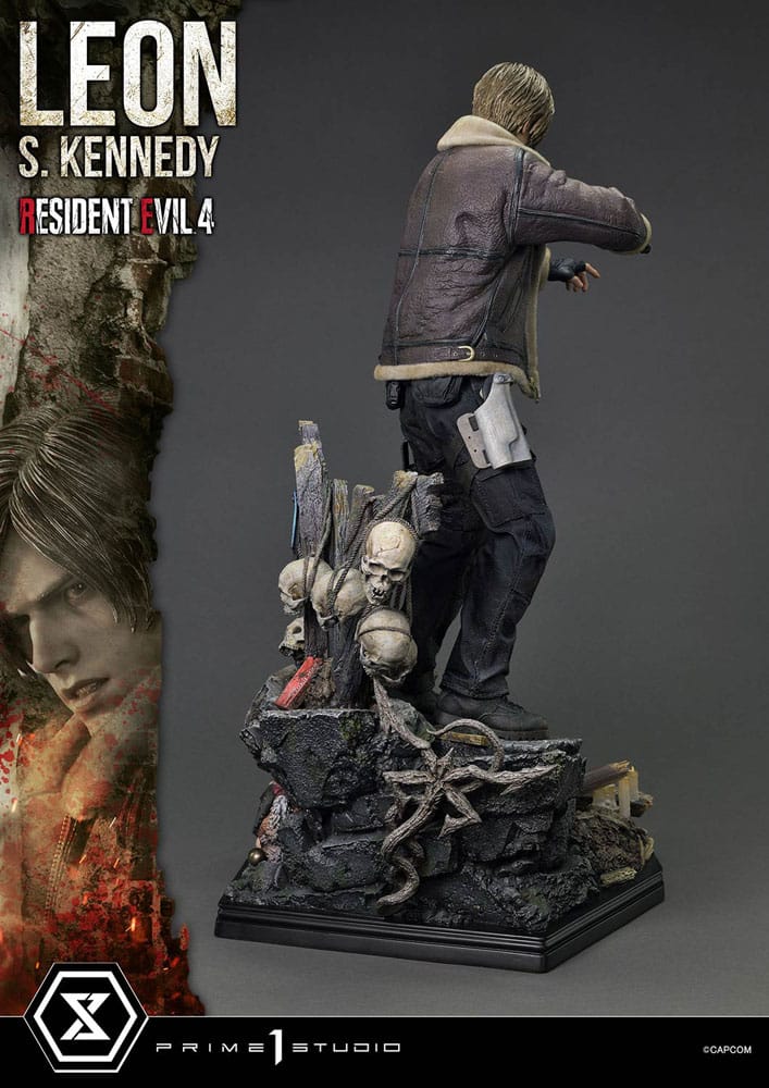 Resident Evil 4 statuette Ultimate Premium Masterline Series 1/4 Leon S. Kennedy Bonus Ver. 64 cm