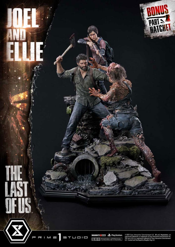 The Last of Us Part I statuette Ultimate Premium Masterline Series Joel & Ellie Deluxe Bonus Version (The Last of Us Part I) 73 cm