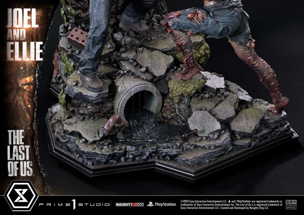 The Last of Us Part I statuette Ultimate Premium Masterline Series Joel & Ellie Deluxe Bonus Version (The Last of Us Part I) 73 cm