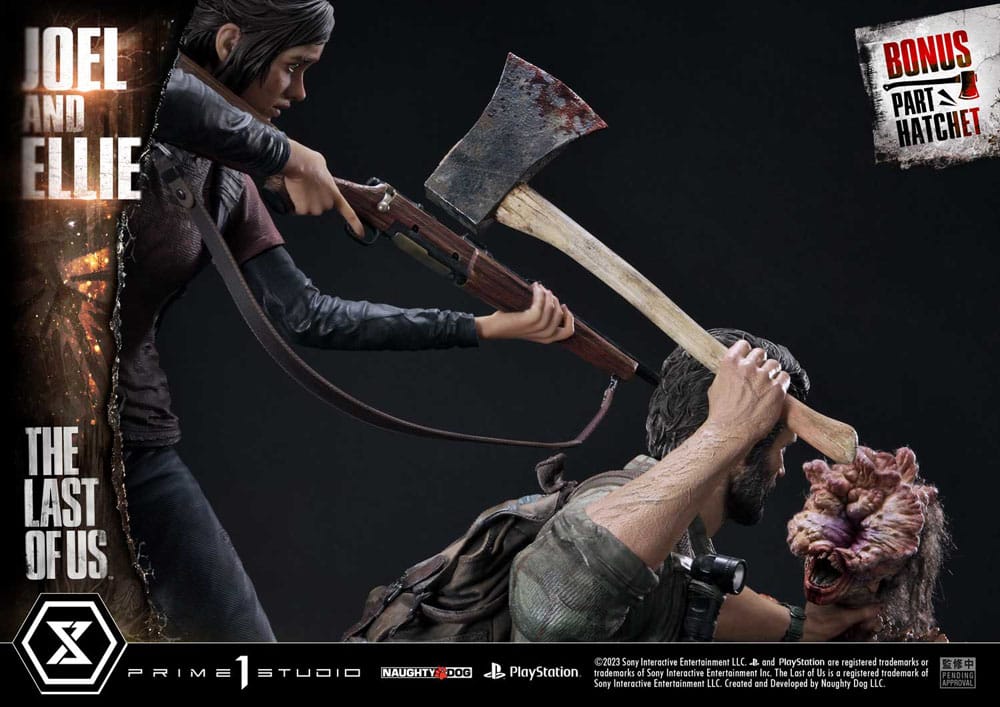 The Last of Us Part I statuette Ultimate Premium Masterline Series Joel & Ellie Deluxe Bonus Version (The Last of Us Part I) 73 cm